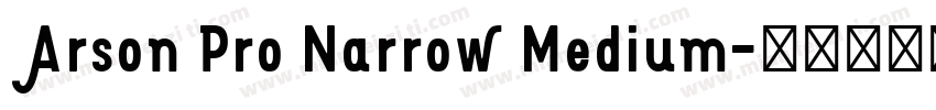 Arson Pro Narrow Medium字体转换